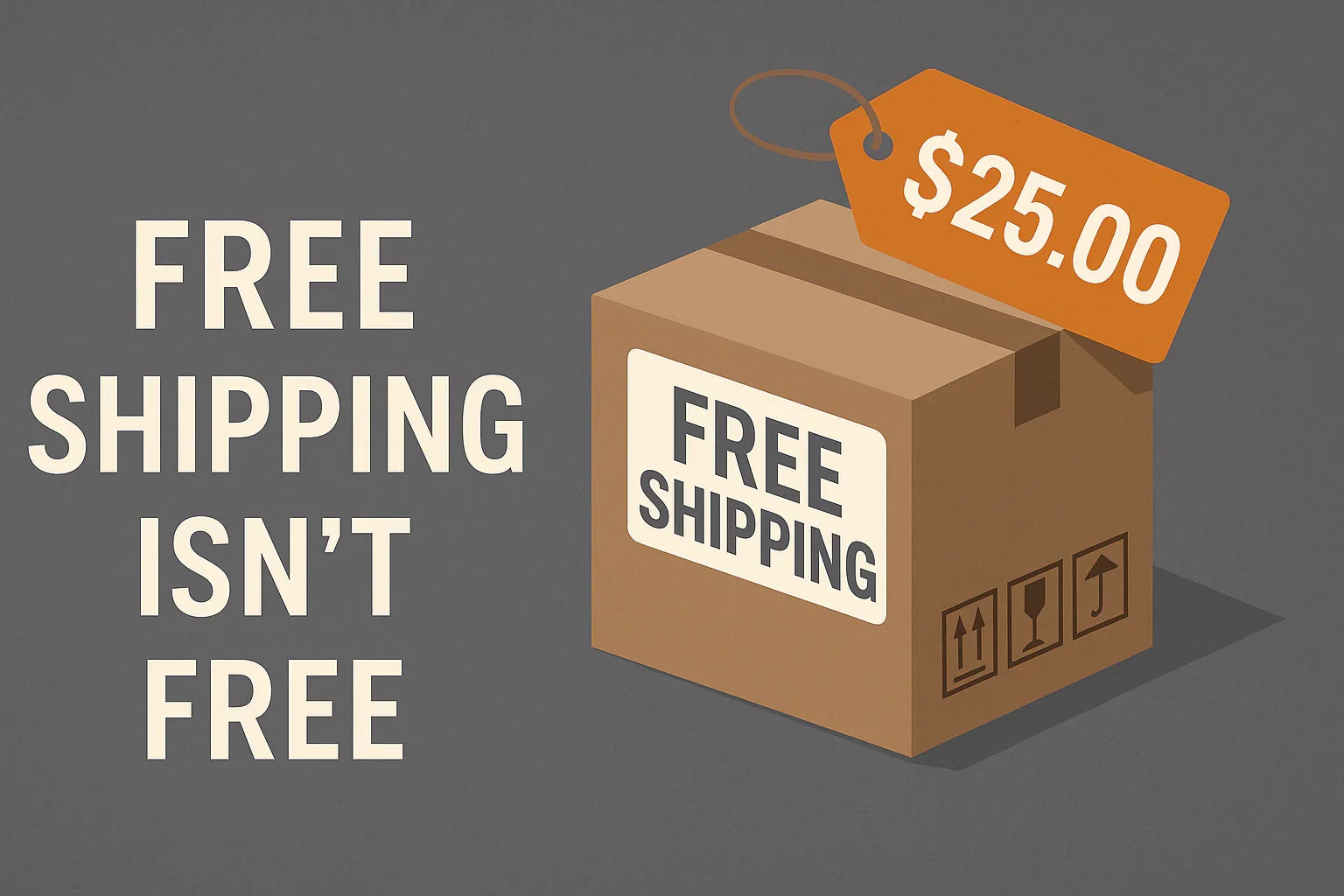 StringWorks transparent shipping policy infographic explaining honest pricing for violin, viola, and cello purchases