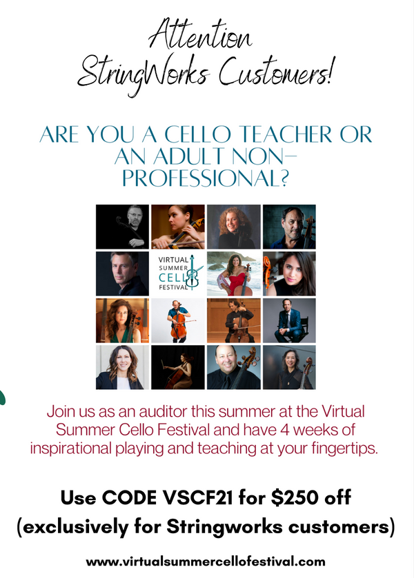 Virtual Summer Cello Festival - attention all cellists!
