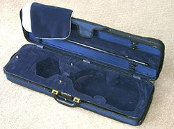 Oblong viola case open